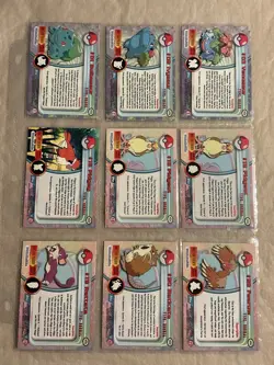 Topps TV Animation Ed Series 1999 Pokemon Complete Your Set #01 to #47 Holofoil - Image 2
