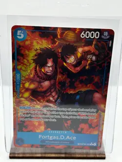 One Piece Card Game OP10 Royal Blood Portgas.D.Ace (OP08-052) Treasure Rare EN - Image 1