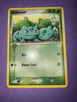 Pokemon TCG Bulbasaur 12/17 2005 Pop Series 2 LP Lightly Played - Image 3