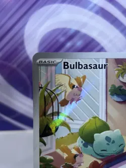 Pokemon TCG Stellar Crown Bulbasaur Illustration Rare Card 143/142 Mint! UK - Image 4