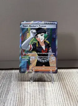 Team Rocket’s Proton 227/182 SV10 Destined Rivals Trainer Holo Pokemon Card - Image 1
