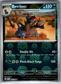Zweilous (Poke Ball Pattern) 066/086 SV: White Flare - Pokemon Card - NM - Image 1