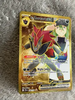 Pokemon TCG N's Zoroark ex 189/159 Sv09: Journey Together Gold Holo NM JL - Image 4