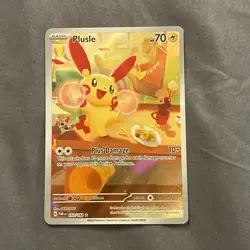Plusle Paradox Rift Holo Illustration Rare Pokemon TCG Card 193/182 - Image 1