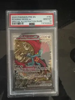 2025 POKEMON EN-PRISMATIC EVOLUTIONS #162 ROARING MOON EX PSA 10 - Image 1
