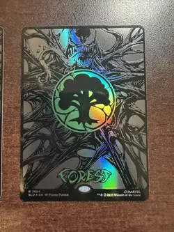 Forest 1954 Raised Foil Mana Symbiote Spider-man Secret Lair NM 2X - Image 3