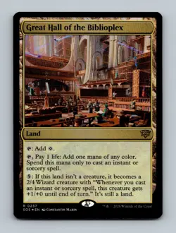 Great Hall of the Biblioplex (Foil) 0257 (R) MTG Secrets of Strixhaven (SOS) - Image 1