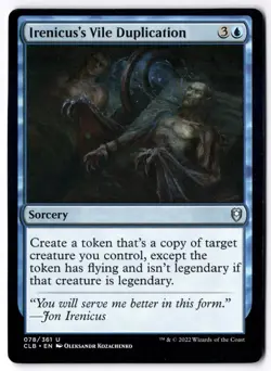 Irenicus's Vile Duplication CLB 078 Magic: The Gathering UC NM - Image 1