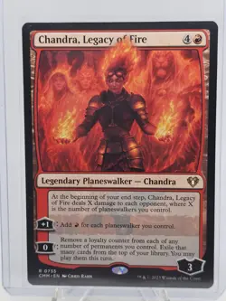 Magic: The Gathering, Chandra, Legacy of Fire, Commander Masters, 0735 Rare 2023 - Image 1