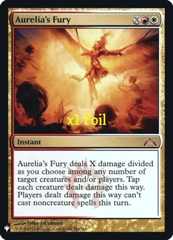 MTG Foil Mystery Booster MB1 Aurelia's Fury MINT - Image 1