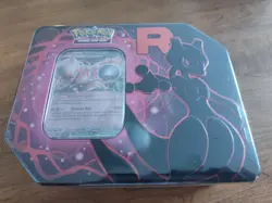 Pokemon TCG Destined Rivals Team Rocket Tin Mewtwo EX BRAND NEW SEALED IN HAND! - Image 1