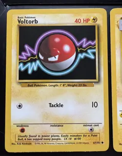 Rare Pokemon TCG Cards Electrode Rare 21/102 Voltorb Common 67/102 - Image 3
