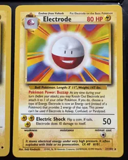 Rare Pokemon TCG Cards Electrode Rare 21/102 Voltorb Common 67/102 - Image 4