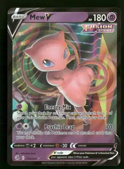 Mew V - 113/264 - Ultra Rare - Fusion Strike - Pokemon Card - NM/M - Image 1