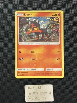 Pokemon 2016 Mcdonalds - Litten - 3/12 - Holo Rare - NM-LP - Image 1