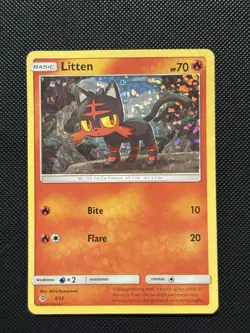 Pokemon 2016 Mcdonalds - Litten - 3/12 - Holo Rare - NM-LP - Image 2