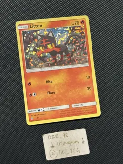 Pokemon 2016 Mcdonalds - Litten - 3/12 - Holo Rare - NM-LP - Image 3