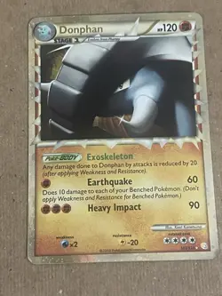 Donphan 107/123 Heartgold & Soulsilver Pokemon TGC MP - Image 1