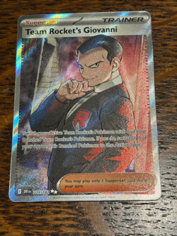 POKEMON TEAM ROCKET'S GIOVANNI 225/182 HOLO ULTRA RARE - Image 1