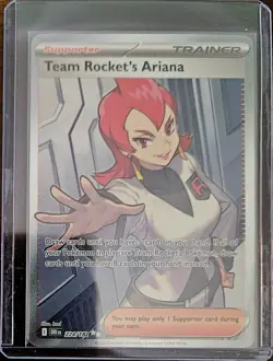 Pokemon TCG: Destined Rivals (224/182) Team Rocket's Ariana Ultra Rare (NM) - Image 1