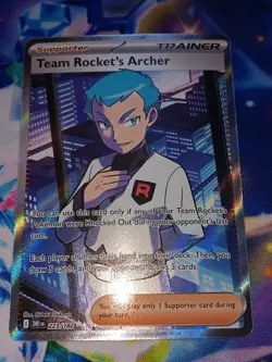 Pokemon TCG Team Rocket's Archer - SV10: Destined Rivals 223/182 Ultra Rare - Image 2