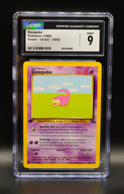 Slowpoke 1st Edition 1999 Pokemon #55 WOTC CGC 9 PSA Newly Graded - Image 1