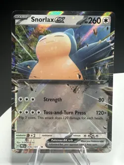 Pokemon ex Lot Snorlax ex 076/131 + Sandy Shocks ex + Whimsicott ex - Image 3