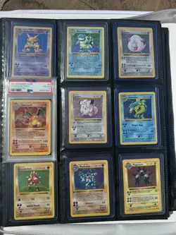Pokemon TCG Shadowless Base Set Complete 102/102 - LP - PSA 4 Charizard - Image 1
