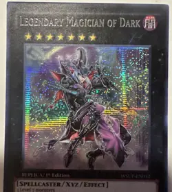 Yugioh Legendary Magician Of Dark WSUP-EN052 Secret Rare 1st Ed LP - Image 2