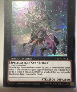Yugioh Legendary Magician Of Dark WSUP-EN052 Secret Rare 1st Ed LP - Image 3