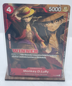 One Piece TCG | Monkey.D.Luffy | P-007 | English | WINNER Stamp | Promo - Image 1