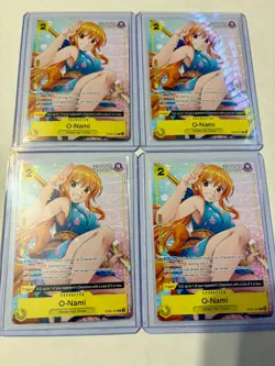 4x (Playset) O-Nami Welcome Pack Vol. 2 One Piece Promo Card NM - Image 1