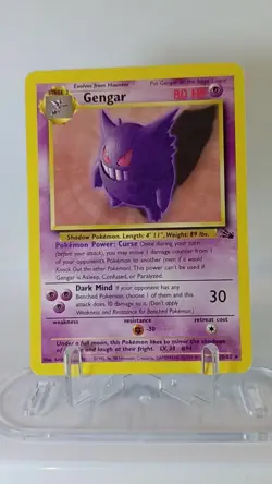 Pokemon TCG Gengar 20/62 Fossil Non-Holo Card Unlimited - Image 2