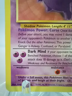 Pokemon TCG Gengar 20/62 Fossil Non-Holo Card Unlimited - Image 5