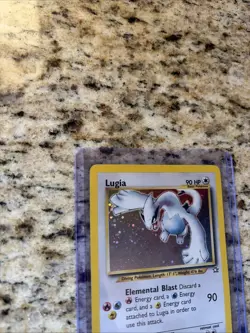 Pokemon Lugia Holo Rare 90HP Neo Genesis 9/111 English Card 2000 - Image 2