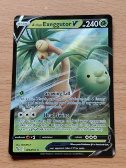 Pokemon Trading Card Game TCG Alolan Exeggutor V Pokemon Go 05/78 2022 - Image 1
