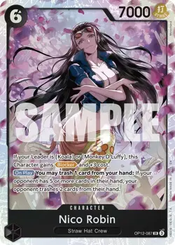 OP12-087 Nico Robin JP Japanese SR One Piece TCG Card Game - Image 2