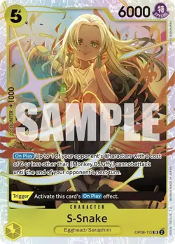 OP08-112 S-Snake English SR One Piece TCG Card Game - Image 2