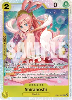 EB01-057 Shirahoshi English SR One Piece TCG Card Game - Image 2