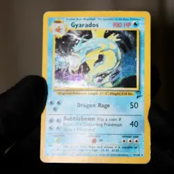 Gyarados 007/130 Base Set 2 Holo Rare Pokemon Card Unlimited Vintage 2000 WOTC - Image 2