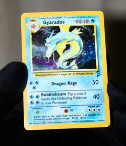 Gyarados 007/130 Base Set 2 Holo Rare Pokemon Card Unlimited Vintage 2000 WOTC - Image 3