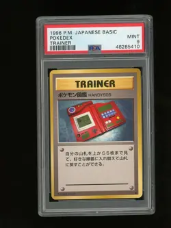 Pokemon PSA 9 MINT Pokedex 1996 Base Set Japanese Original Card - Image 1
