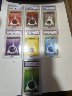 1996 FULL SET energy Cards Graded PSA 9 And One CGC 10 Pokemon P.M. - Image 2