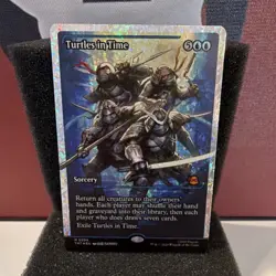 Turtles in Time: MTG TMNT 0294 Sorcery Blue Mythic FRACTURE FOIL - Image 1