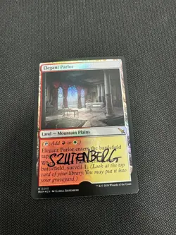 Magic The Gathering Elegant Parlor foil Artist Proof Signed and altered - Image 1