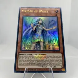 Yugioh Maiden of White 25LP-EN018 Ultra Rare with Stamp NM - Image 3