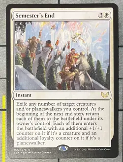 SEMESTER'S END 027 Strixhaven School of Mages MTG Magic the Gathering - Image 1