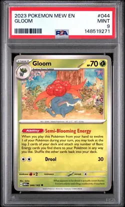 2023 POKEMON MEW EN-151 #044 GLOOM PSA 9 - Image 1