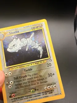 Pokemon TCG Steelix 15/111 Neo Genesis 2000 Holo Rare WOTC VTG NM - Image 2