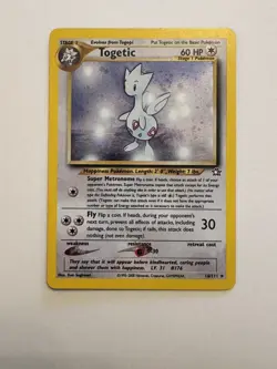 Togetic 16/111 Holo Rare Neo Genesis Pokemon Card Vintage LP TCG - Image 1
